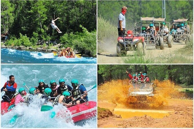Kemer Rafting, Jeep Safari, Zipline, Buggy Safari Combo Tour - Key Points