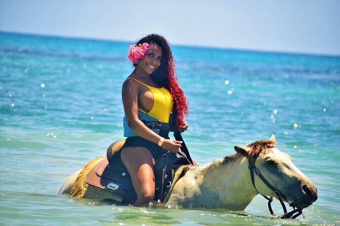 Kennedy's Horseback riding, Blue Hole and Secret Falls from Montego Bay - Key Points