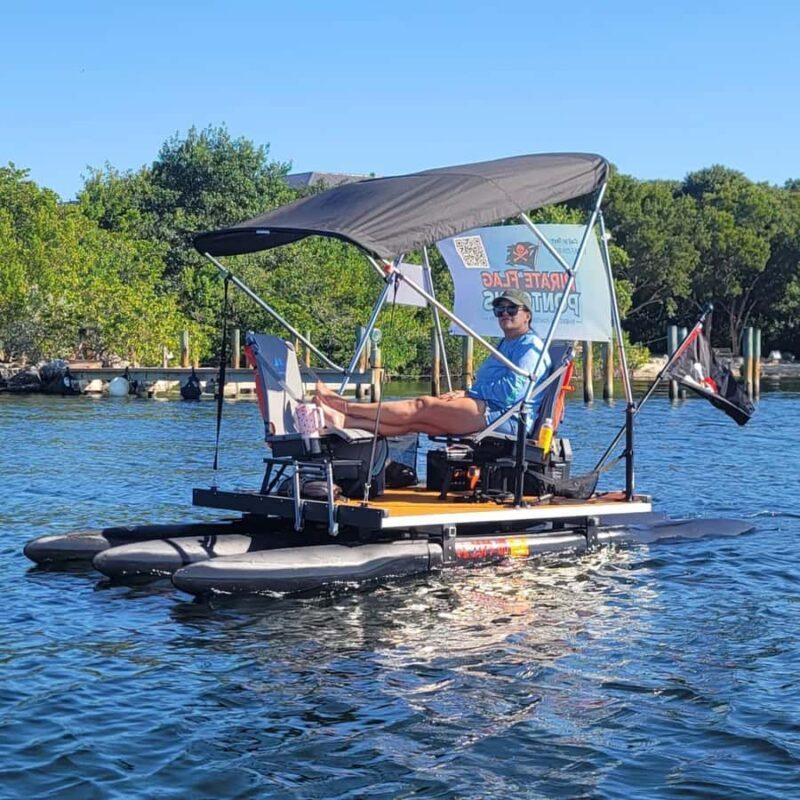 Key Largo: Mini Pontoon  Drive Your Boat + Beach Pass - The Private Beach Pass