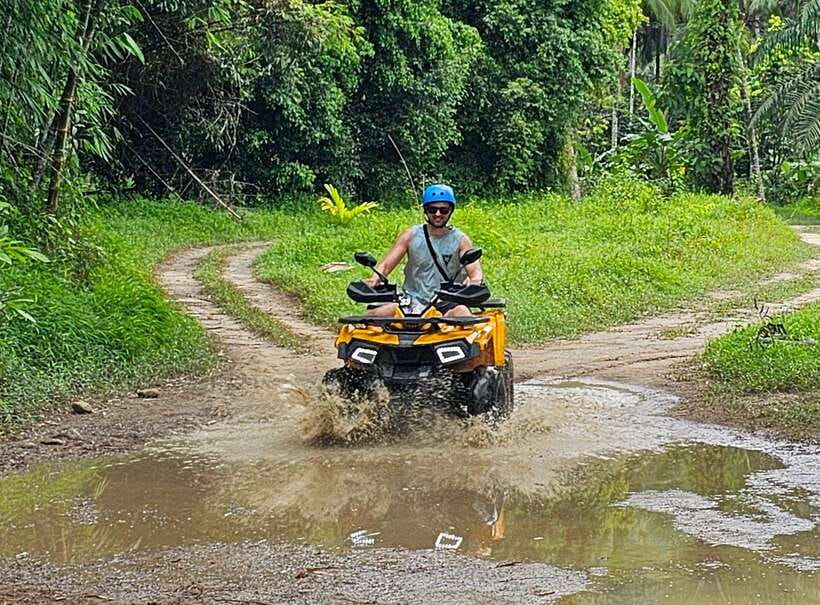 Khao Lak: Private Day Tour With Bamboo Rafting, ATV & Turtle - Transportation and Pickup