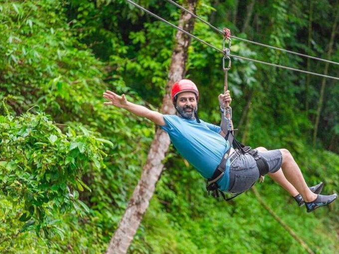 KhaoLak :White Water Rafting ,Monkey Cave, Elephant Bathing - Exploring the Monkey Cave