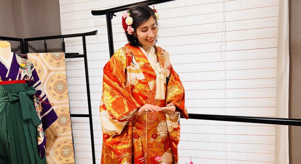 Kimono Experience and Japanese Home-Cooking Lesson Osaka - Wearing the Traditional Kimono