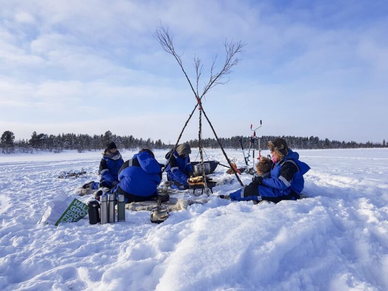 Kiruna: Snowshoe Hike & Ice Fishing Tour - Experience Highlights