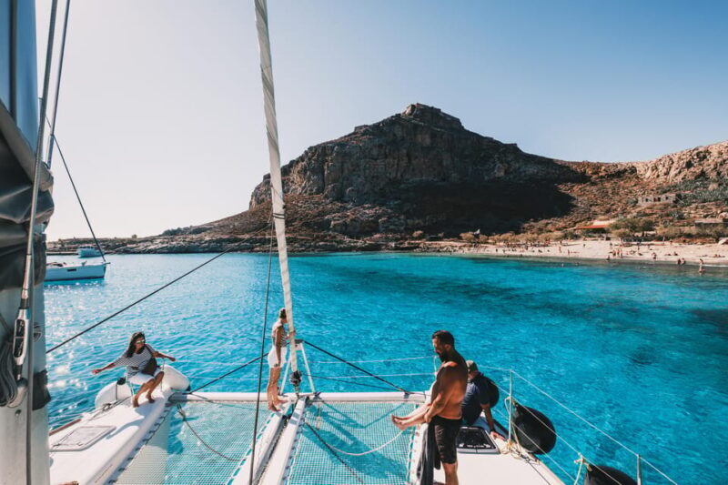 Kissamos: Balos & Gramvousa Luxury Catamaran Sailing Cruise - The First Stop: Balos Lagoon  