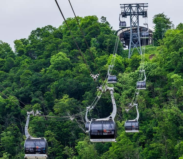 Koblenz: Cable car tickets with optional admission to Ehrenbreitstein Fortress - The Sum Up