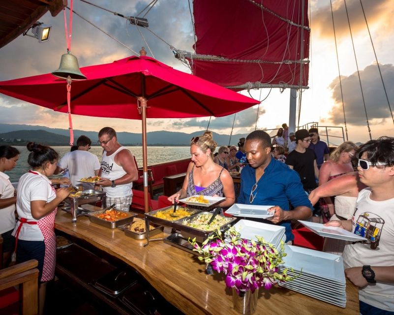Koh Samui: Red Baron Romantic Sunset Dinner Cruise - Scenic Landmarks and Wildlife