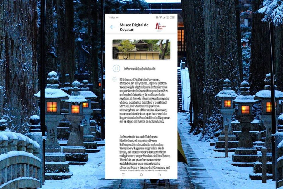 Koyasan Self-Guided Route App With Multi-Language Audioguide - Convenient Travel Documents