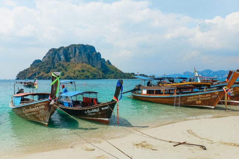 Krabi: 7 Islands Sunset Tour With Buffet Dinner & Snorkeling - Chicken Island and Tup Island: Sightseeing and Free Time