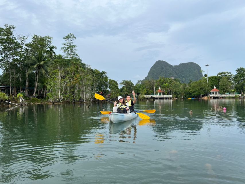Krabi: Kayaking at Klong Nam Sai, Elephant Bathing & Feeding - Group Size and Duration