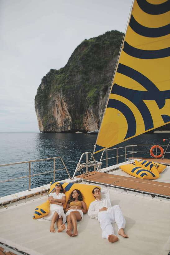 Krabi: Phi Phi Island Luxury Sunset Cruise by Meka Catamaran - Onboard Experience and Amenities