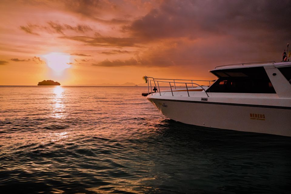 Krabi: Private 4 Islands & Sunset Dinner Luxury Speedboat - Cruise Inclusions