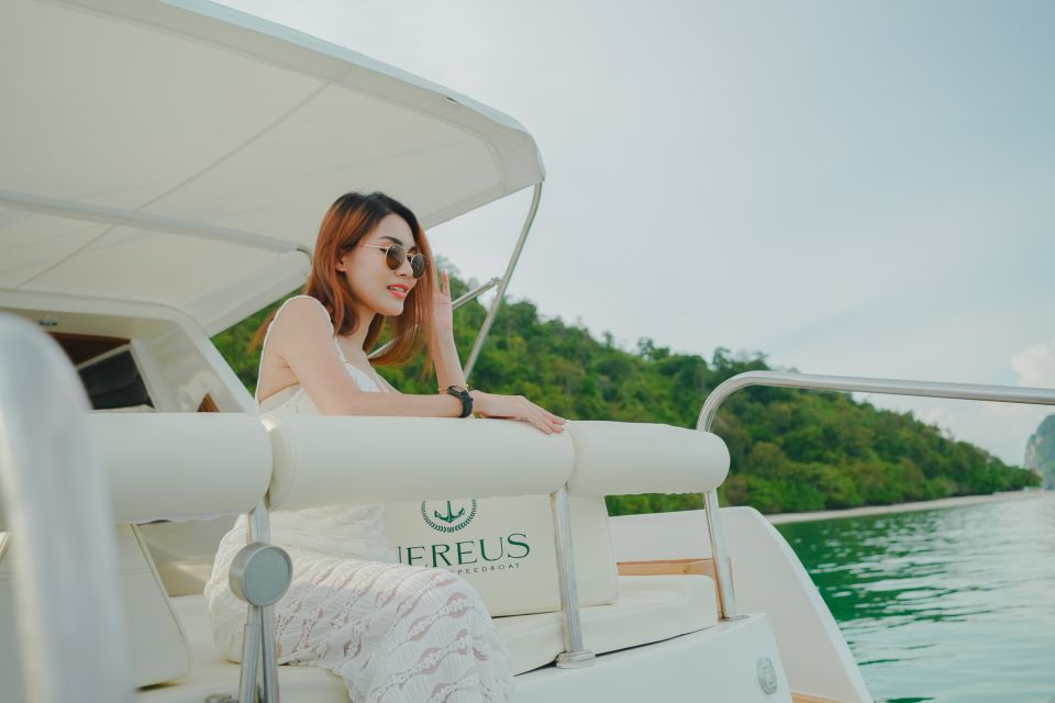 Krabi: Private 4 Islands & Sunset Dinner Luxury Speedboat - Exploring Phra Nang Cave