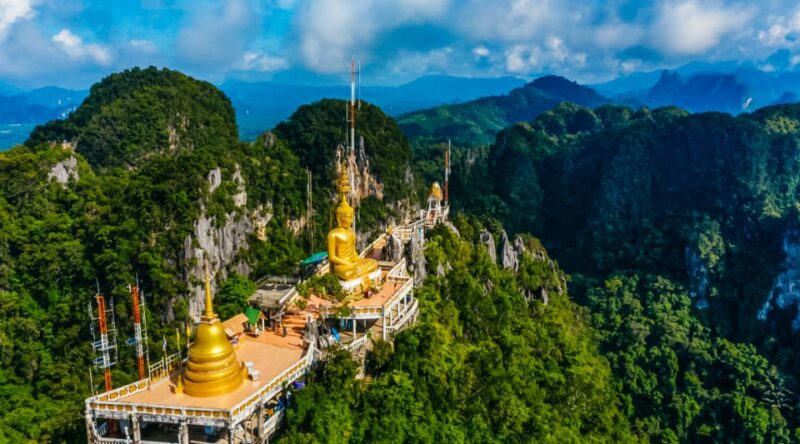 Krabi: Tiger Cave Temple, Emerald Pool and Hot Springs Tour - Discovering the Blue Lagoon