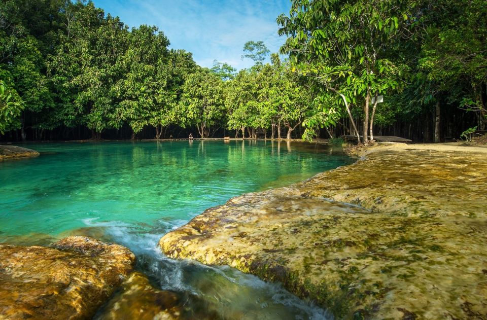 Krabi: Tiger Temple, Hot Springs & Crystal Pool Jungle Tour - Swimming in the Emerald Pool
