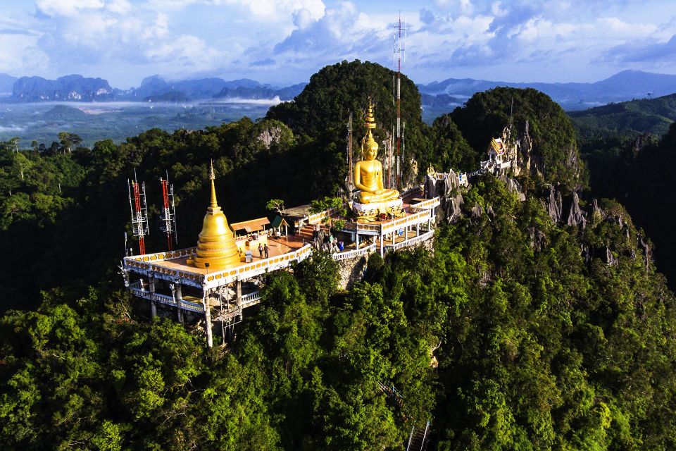 Krabi: Tiger Temple, Hot Springs & Crystal Pool Jungle Tour - Climbing Tiger Cave Temple