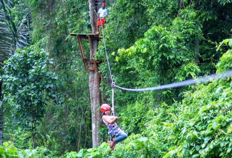 Krabi: Ziplining With Abseiling and Rock Climbing Options - Abseiling Descent