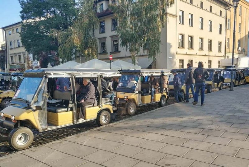 Krakow: Jewish Quarter and Ghetto Sightseeing Golf Cart Tour - Key Points