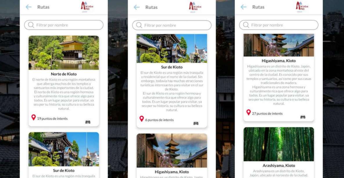Kyoto Self-Guided Tour App With Multi-Language Audioguide - Key Points