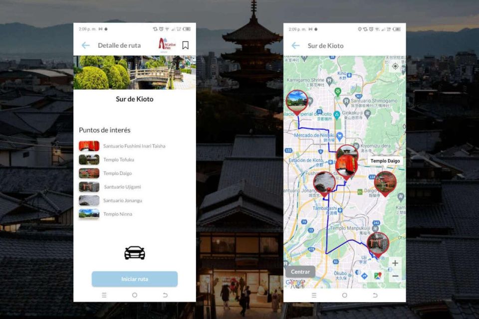 Kyoto Self-Guided Tour App With Multi-Language Audioguide - Tour Itinerary