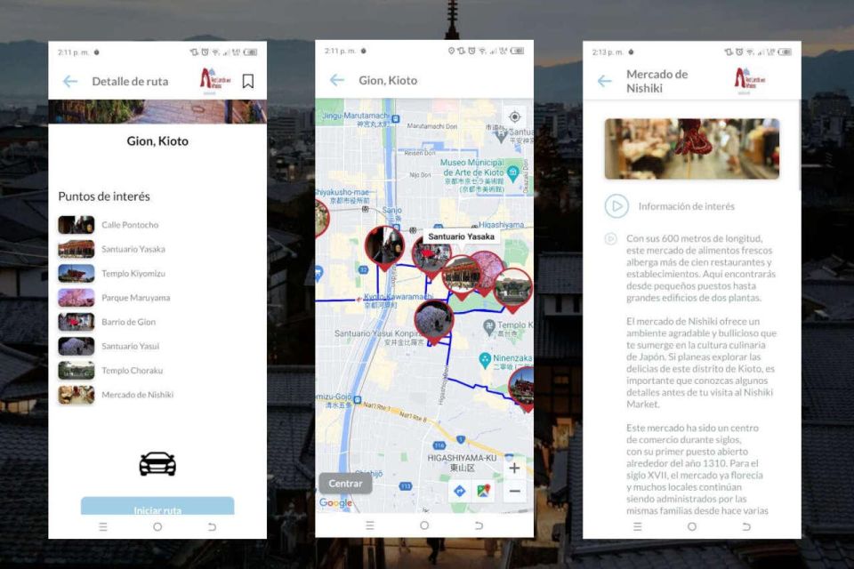 Kyoto Self-Guided Tour App With Multi-Language Audioguide - Inclusions