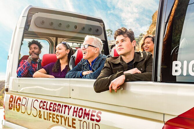 LA: Celebrity Homes and Lifestyle Tour and Hop-on Hop-off Tour - Transportation and Group Size