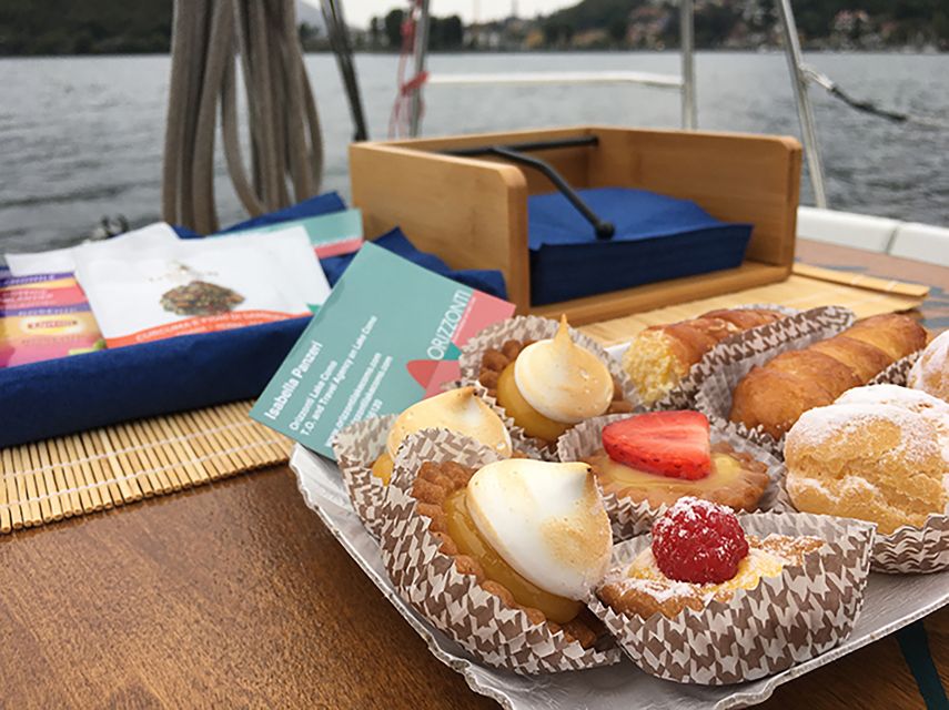 Lake Como: Coffee Break on a Sailboat - Skipper and Assistant on Board