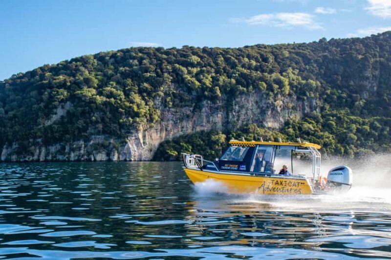 Lake Taupo Explorer Sightseeing Cruise with seasonal swim - Key Points