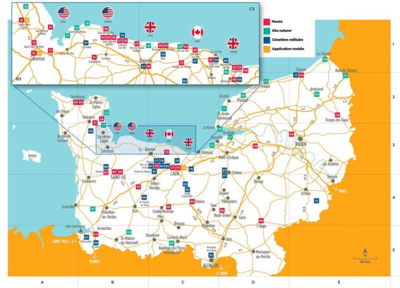 Landing Beaches: Departure Deauville, Honfleur, Le Havre - Departure Locations