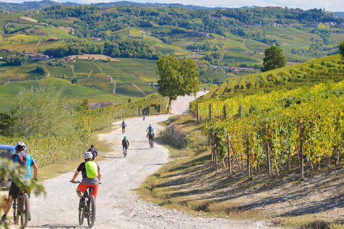"Langhe del Barolo" Private E-bike Tour - Asphalt and Dirt Road - Stop 2: Belvedere di Verduno