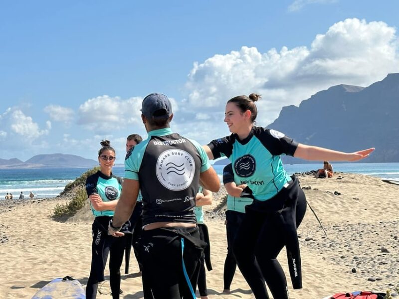 Lanzarote: Dynamic Surf Lessons With Friends or Private Lessons in Famara - Comprehensive Lesson Structure for Maximum Impact