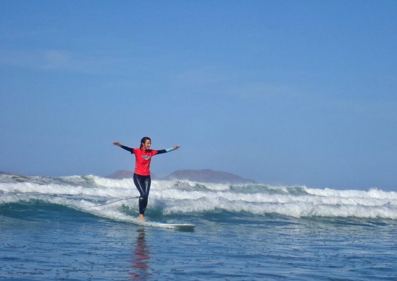 Lanzarote: Longboard Surf Lesson on Famara Beach for All Levels - Lesson Duration and Pricing Details