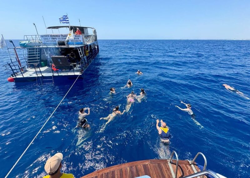 Larnaca: Glass-Bottom Boat Cruise With Fishing and BBQ Lunch - Plane Spotting Opportunities