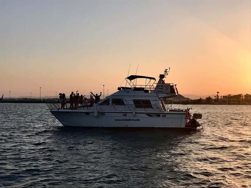 Larnaca: Sunset Cruise  Deep Blue Luxury Yacht - Key Points