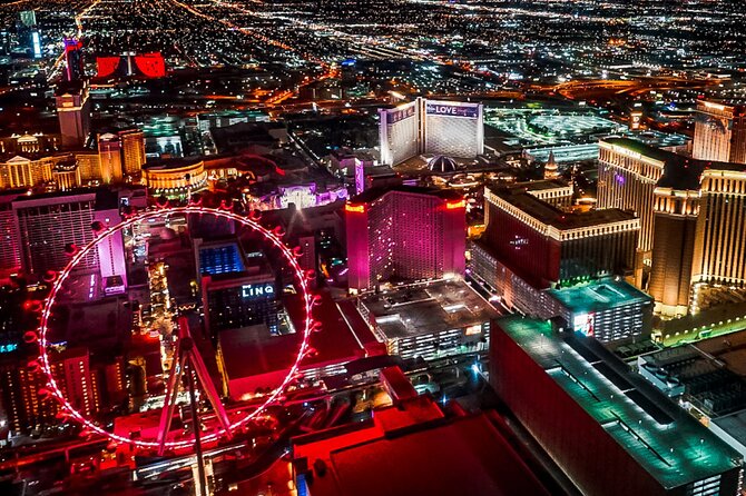 Las Vegas Night Flight by Helicopter With Lunch at Buddy Vs at Venetian Resort - The Sum Up