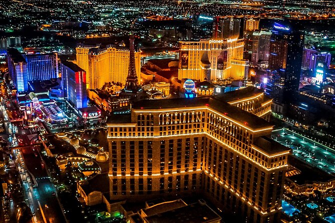Las Vegas Night Flight With Dinner at Matteo Ristorante - Gratuities and Additional Fees