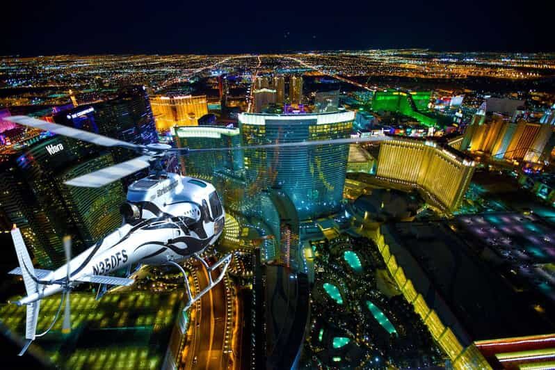 Las Vegas: Nighttime Helicopter Flight over the Strip - Key Points