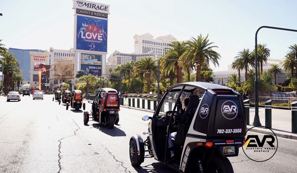 Las Vegas: Self-Drive Strip Tour in an Electric EVR Car - Witnessing the Bellagio Fountains