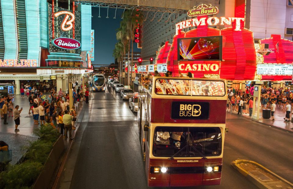 Las Vegas: Sightseeing Night Tour by Open-top Bus - Inclusions and Meeting Point