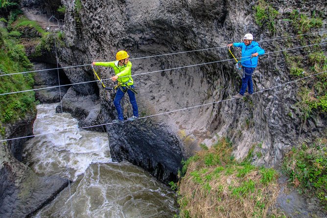 Leaning Ladder Circuit, 4 Activities on an Impressive Cascade - Rappel Down a 120-Meter Cascade
