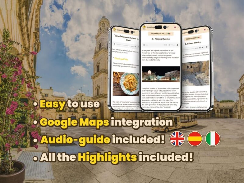 Lecce: Digital Guide Made With a Local for Your Tour - Tour Features