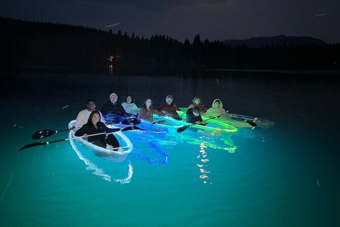 LED Illuminated Sunset Clear Kayak Tour //Kalispell, MT// - The Experience: Lighting Up the Night
