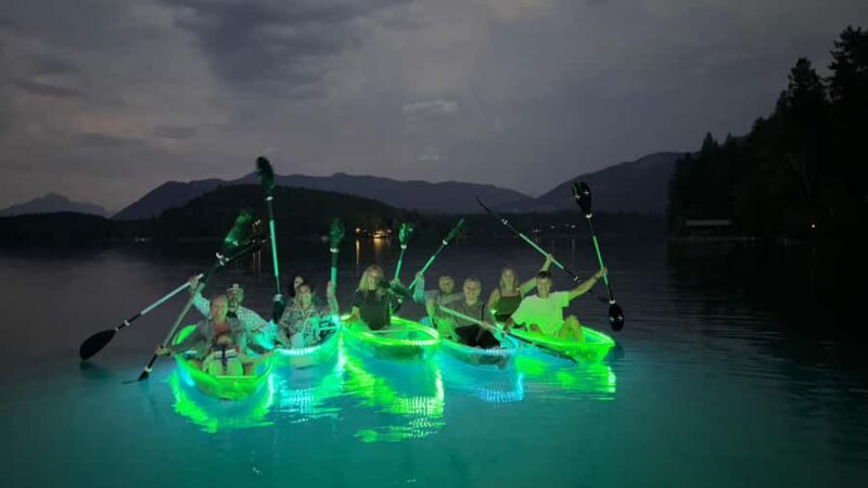 LED Illuminated Sunset Clear Kayak Tour //Kalispell, MT// - Key Points