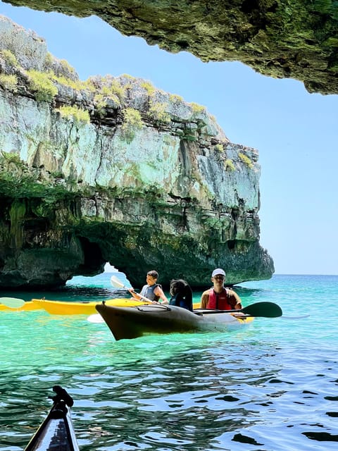 Leuca Kayak Tour + Swimming + Speleo-Trek in Cave - Kayaking on the Ionian Coast
