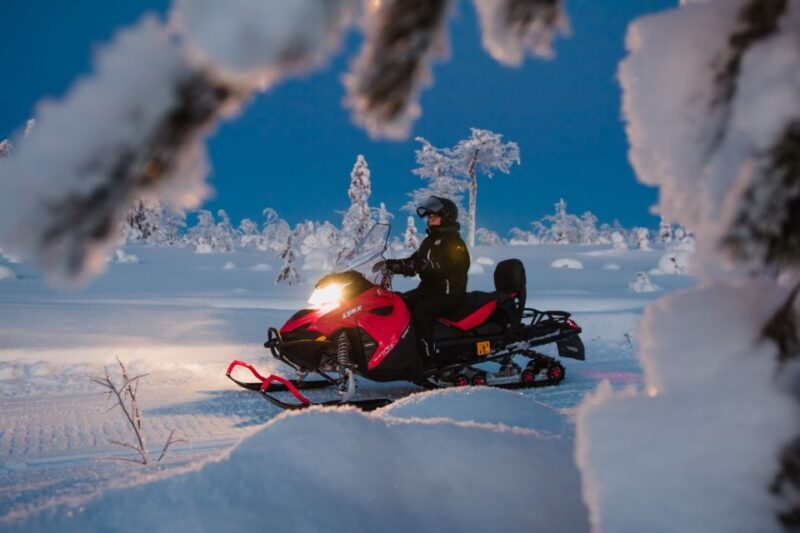 Levi: Evening Snowmobile Safari - The Route and Highlights