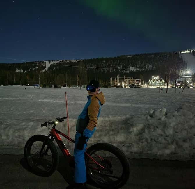 Levi Lapland: Easy E-fatbiking to search Northern Lights - Key Points