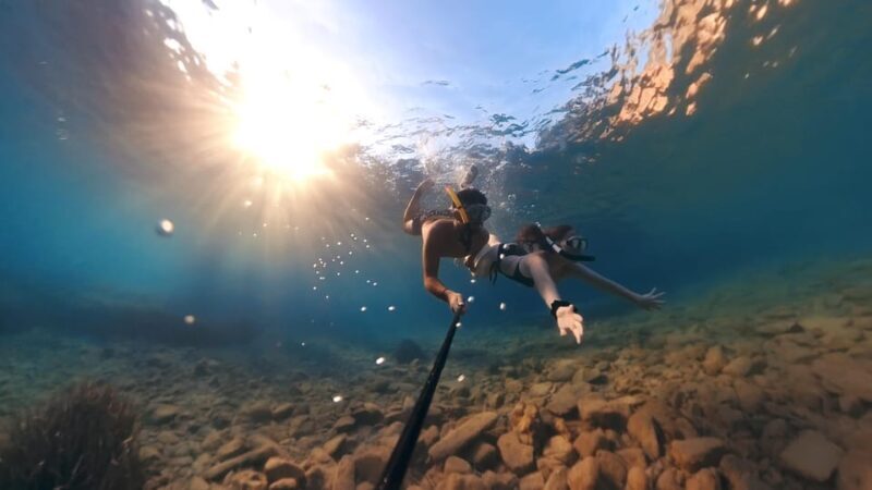 Ligaria: Snorkeling trip with Motor Boat around Agia Pelagia - The Open Ocean: A Different Perspective