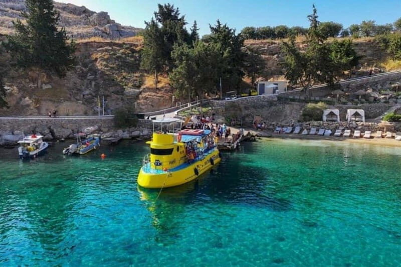 Lindos: 3Hour Hippo Submarine with Swim Stop at Navarone Bay - The Swim Stop at Navarone Bay: An Inviting Break