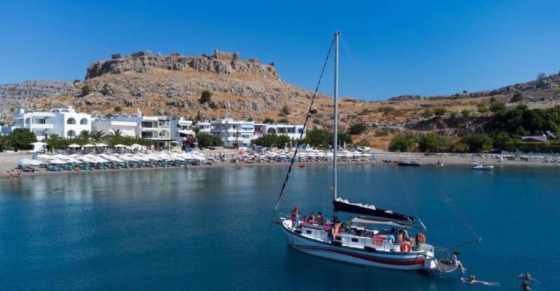 Lindos: Sailboat Cruise with Prosecco and more - Key Points