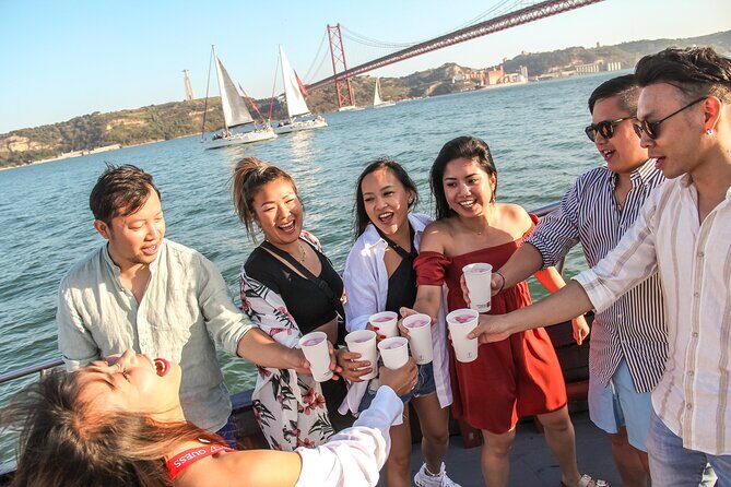 Lisbon Booze Cruise with Live DJ and Open Bar - Key Points