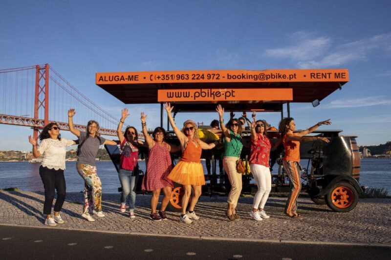 Lisbon: Fun Beer Bike by the Seafront - Key Points